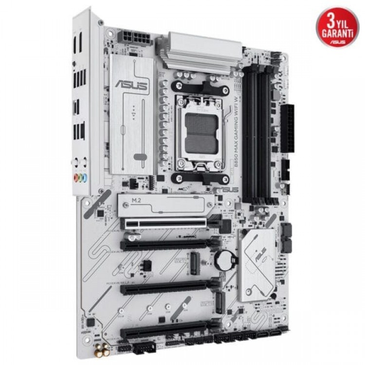 ASUS B850 MAX GAMING WIFI W 8000MHz (OC) DDR5 Soket AM5 M.2 HDMI DP ATX Anakart