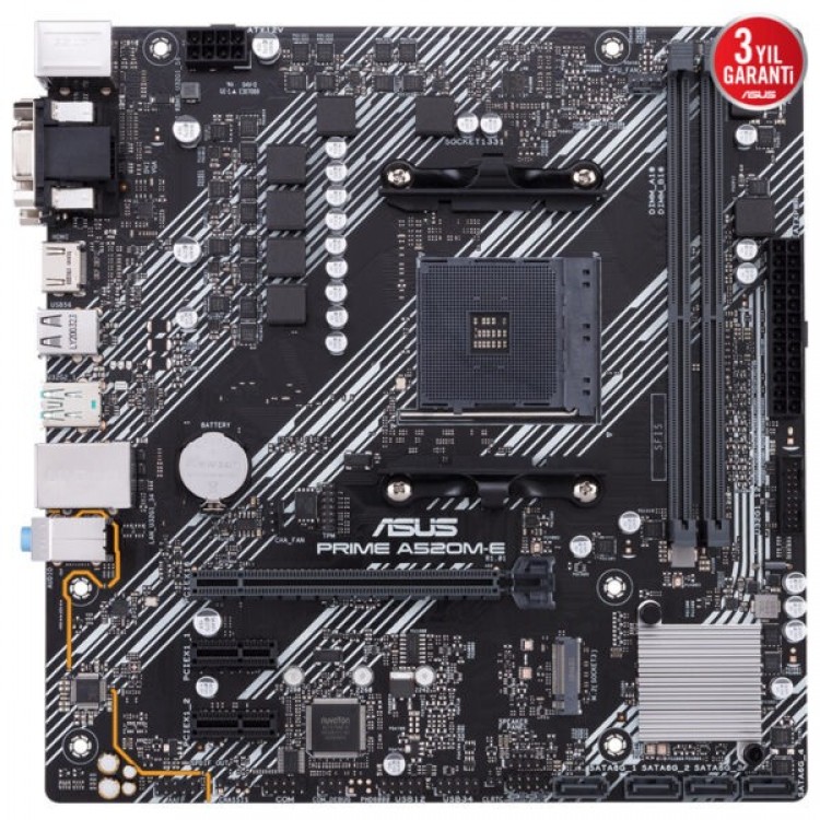 ASUS PRIME A620M-E CSM 5100MHz (OC) DDR4 Soket AM4 M.2 HDMI mATX Anakart